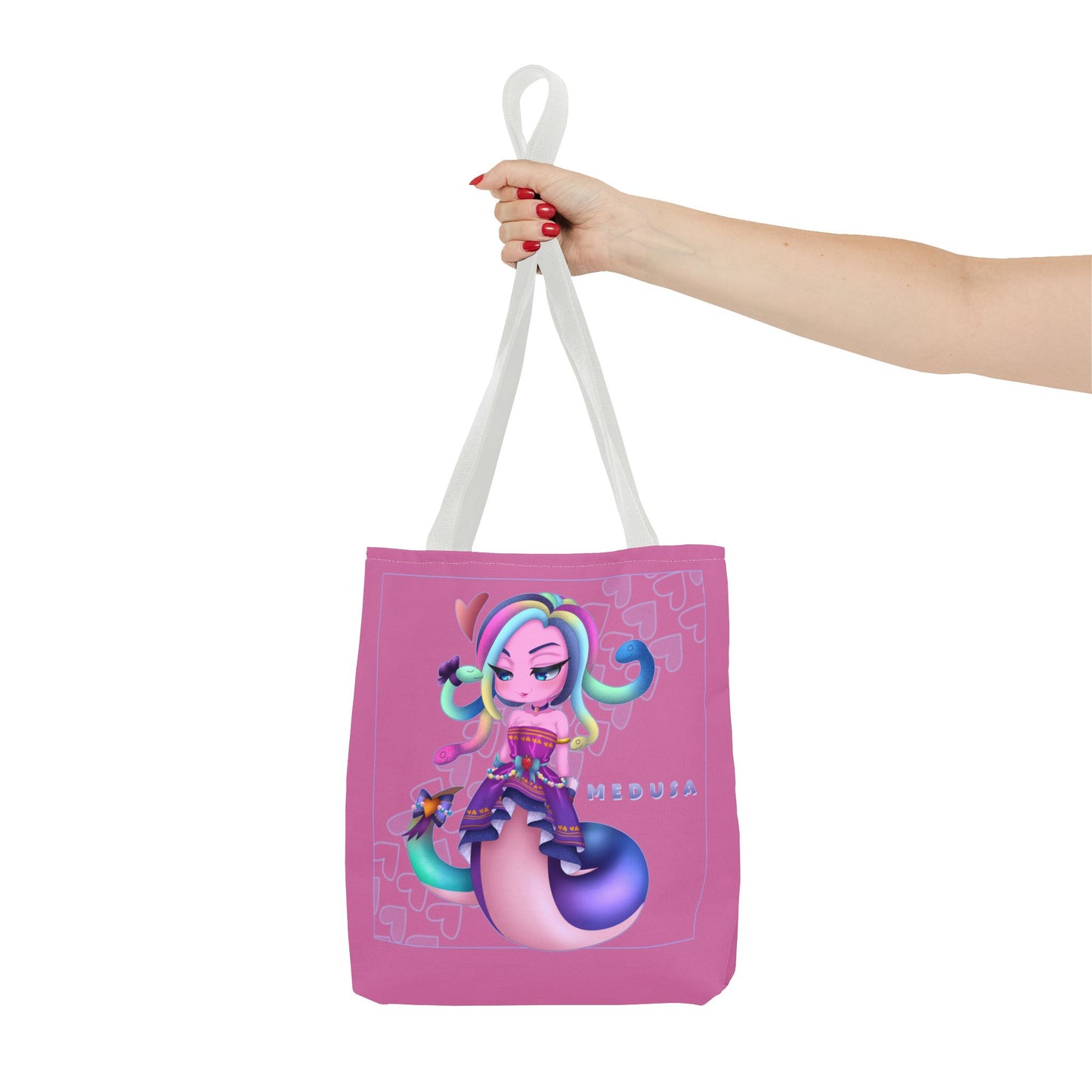 ๐ Chibi Gummy Worm Medusa Tote Bag- SMITE๐