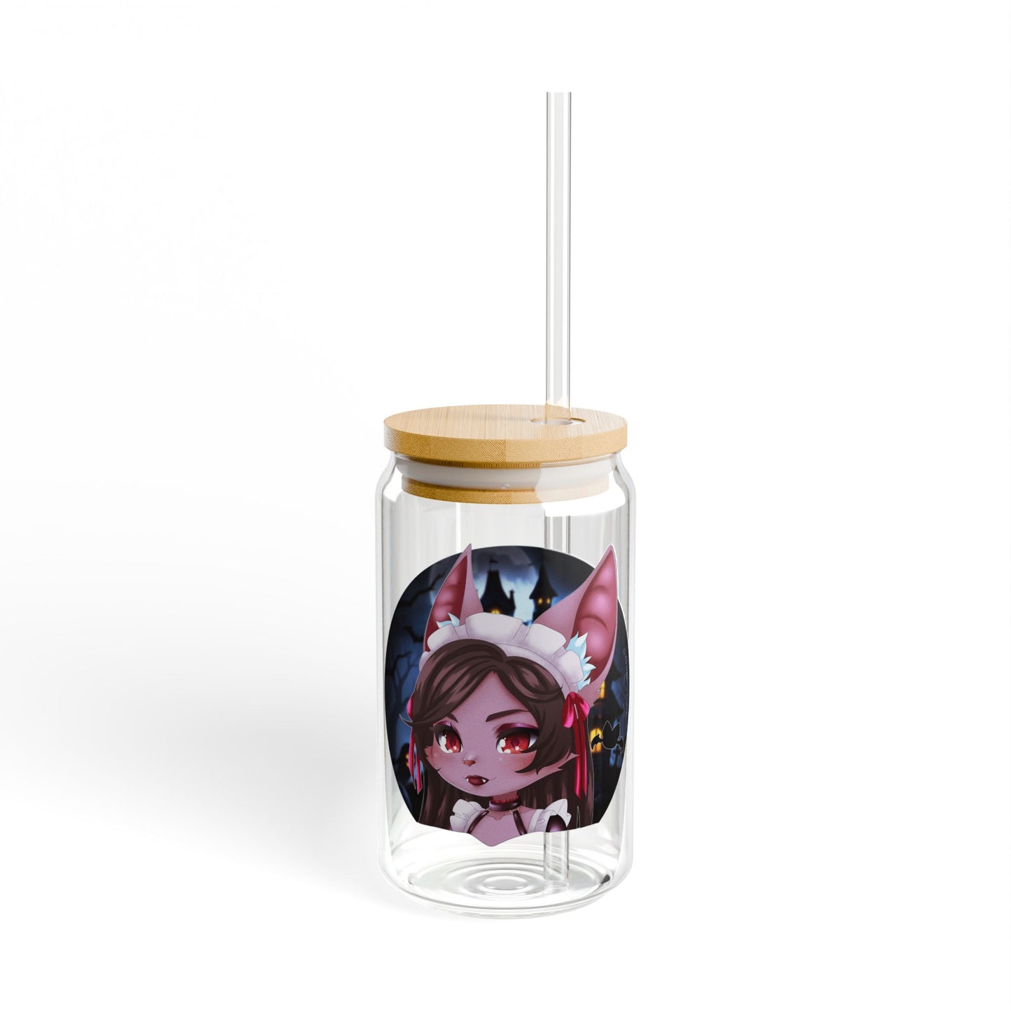 ✨ Chibi Midnight Maid Hecate Glass Tumbler- Smite 2✨