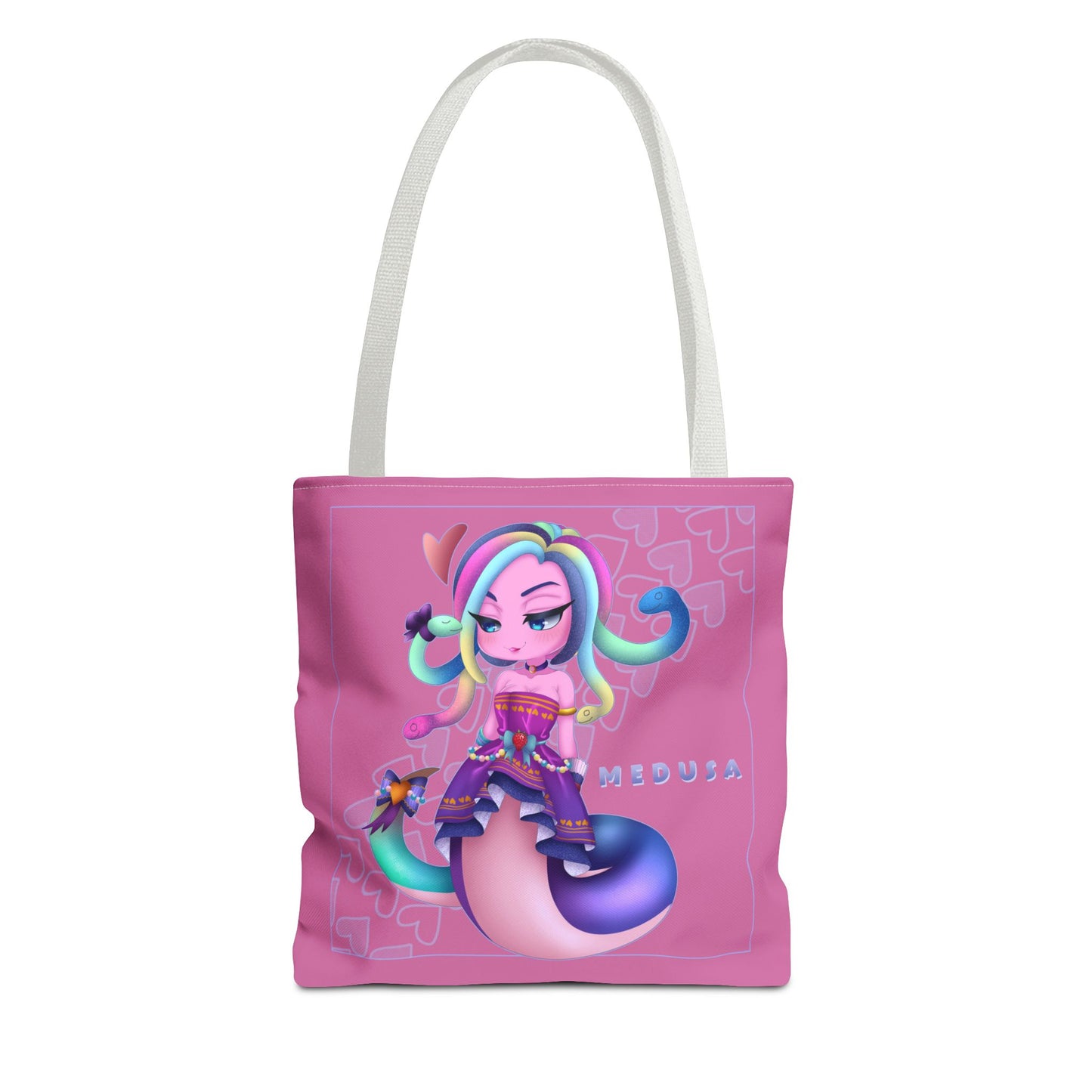 ๐ Chibi Gummy Worm Medusa Tote Bag- SMITE๐