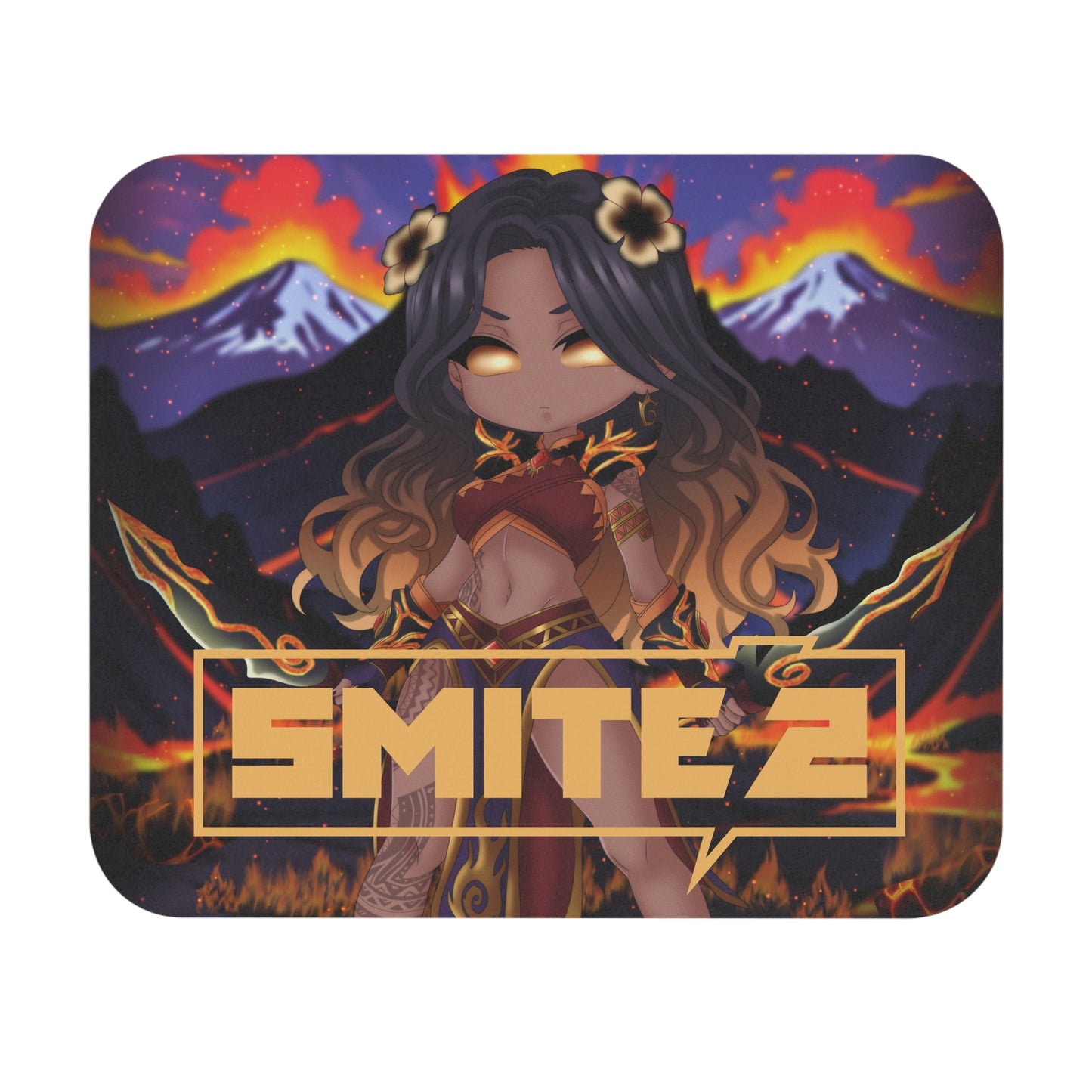 🔥 Chibi Pele Mousepad – Smite 2 🔥