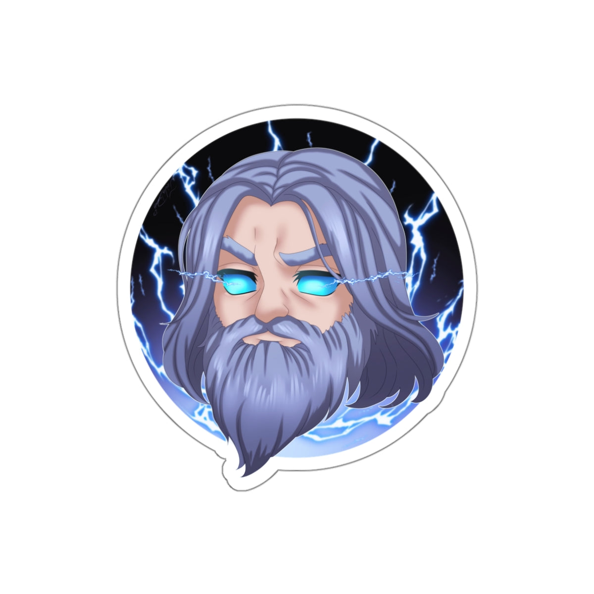 ⚡ Chibi Zeus Sticker – SMITE 2 ⚡