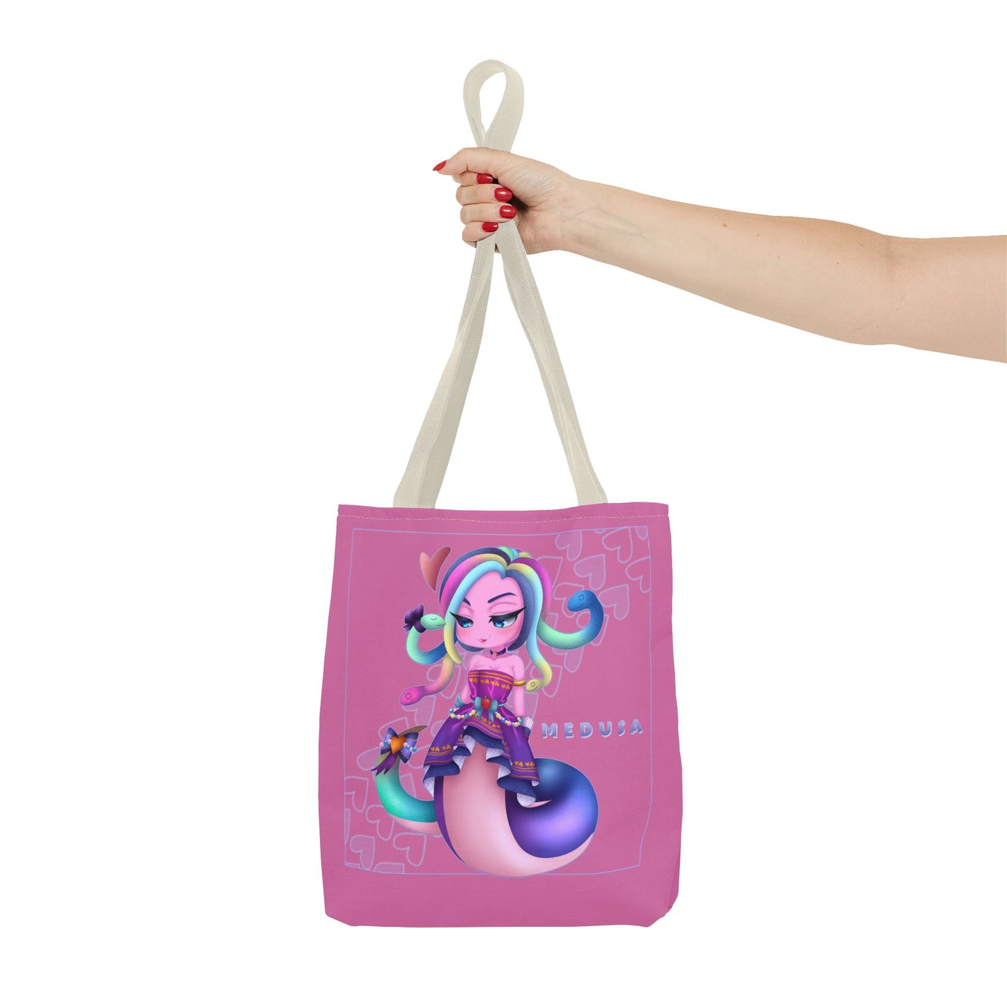 ๐ Chibi Gummy Worm Medusa Tote Bag- SMITE๐