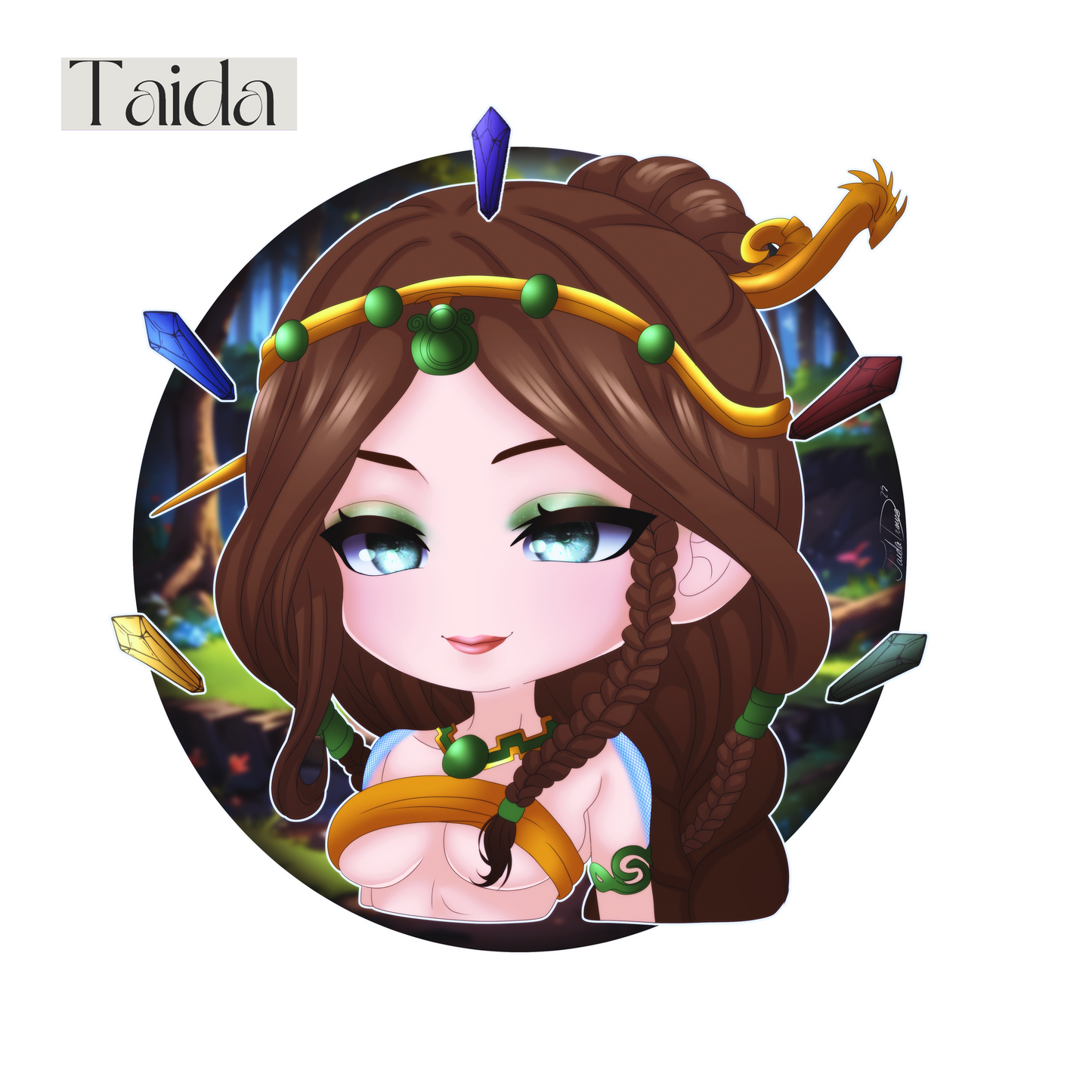 ✨ Chibi Nu Wa Sticker – Smite 2 ✨