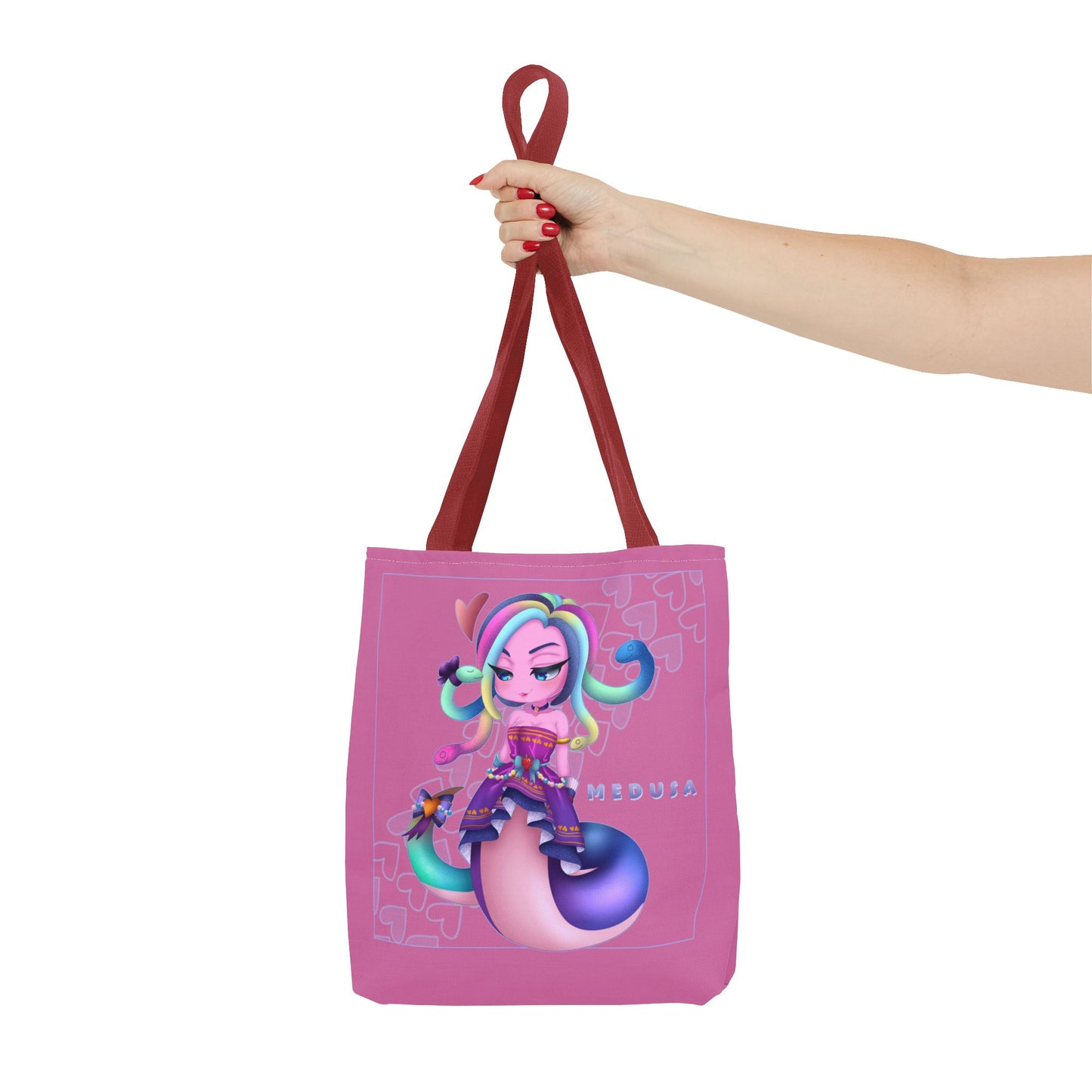 ๐ Chibi Gummy Worm Medusa Tote Bag- SMITE๐