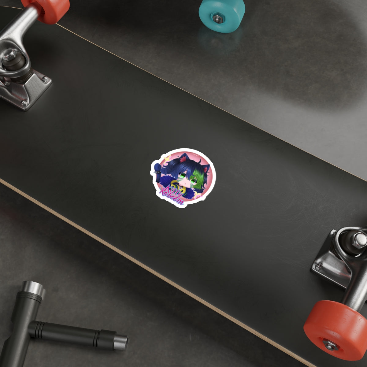🐾 Chibi Kitty Kaboom Serqet Sticker – Smite 🧨