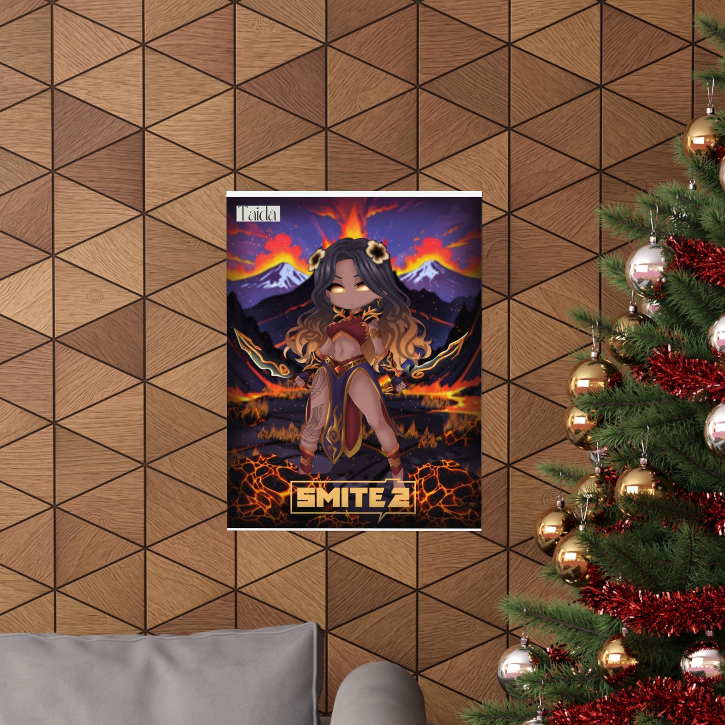 🔥 Chibi Pele Poster - Smite 2 🔥