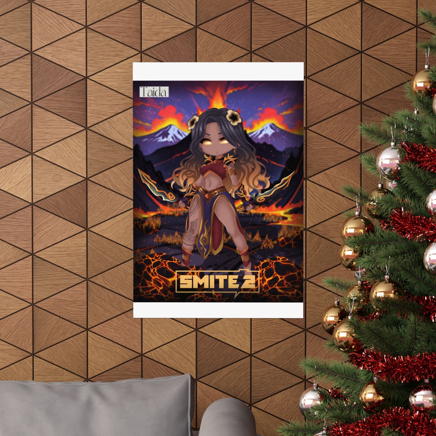 🔥 Chibi Pele Poster - Smite 2 🔥
