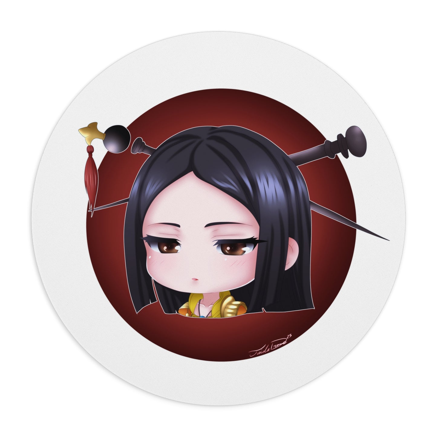: ๐ธ Chibi Amaterasu Mouse Pad โ Smite 2 ๐ธ