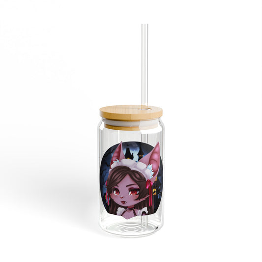 ✨ Chibi Midnight Maid Hecate Glass Tumbler- Smite 2✨