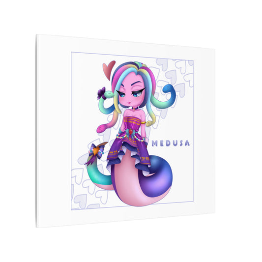 ✨ Chibi Gummy Worm Medusa – 24x20 Premium Canvas Wall Art ✨