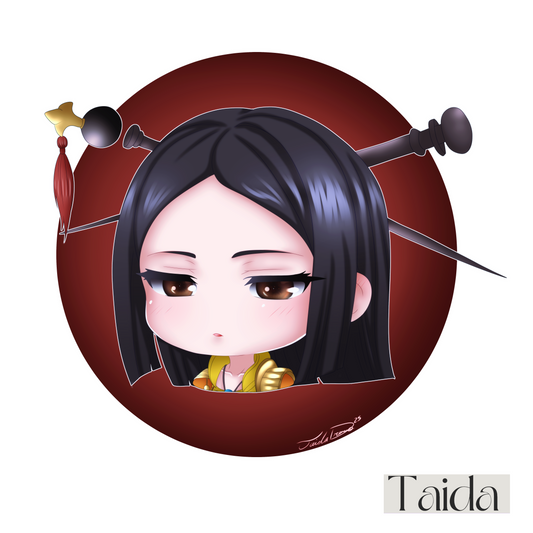 🌸Amaterasu Chibi - Ladies' V-Neck T-Shirt - SMITE 2 🌞