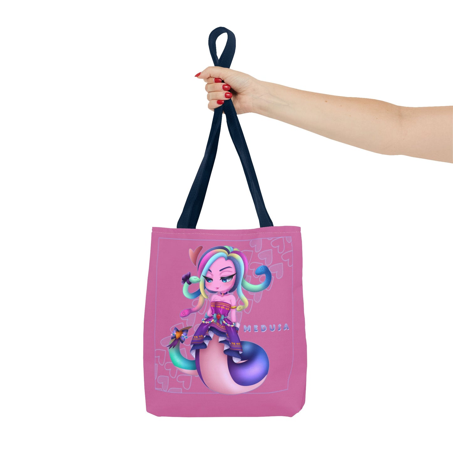 👜 Chibi Gummy Worm Medusa Tote Bag- SMITE👜